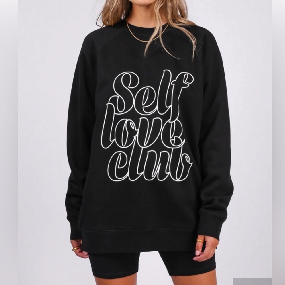 L/XL Brunette the Label Self Love Crewneck - Picture 2 of 6